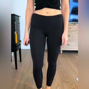 Black Glyder Mesh Bottom Leggings